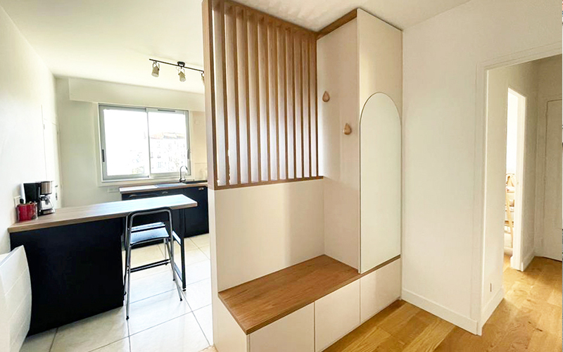 Création d'un meuble sur-mesure par Amélie Guilleminot architecte d'intérieur à Nantes