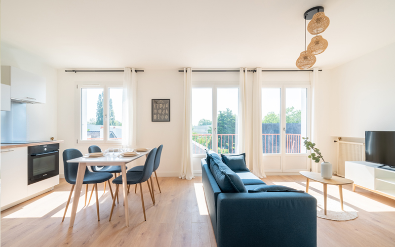 Déplacer une cuisine pour créer une chambre par Amélie Guilleminot architecte d'intérieur à Nantes